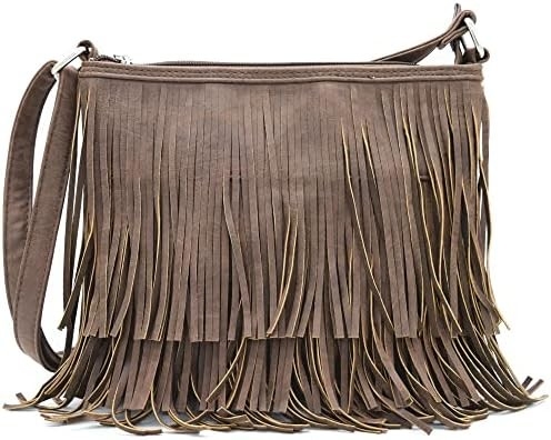 สไตล์แฟชั่น Western Cowgirl สไตล์หนัง FRIENGE crossbody กระเป๋าสะพายมือผู้หญิง กระเป๋าสตางค์ประเทศทุกวัน กระเป๋าไหล่