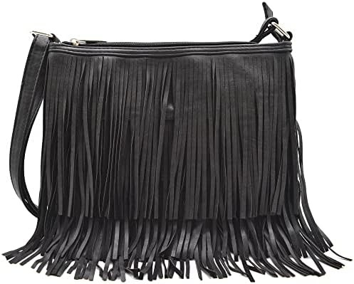 สไตล์แฟชั่น Western Cowgirl สไตล์หนัง FRIENGE crossbody กระเป๋าสะพายมือผู้หญิง กระเป๋าสตางค์ประเทศทุกวัน กระเป๋าไหล่