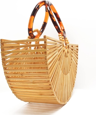 Miuco ผู้หญิง กระเป๋าสตางค์กระเป๋าทําด้วยมือ กระเป๋า Tote Bag