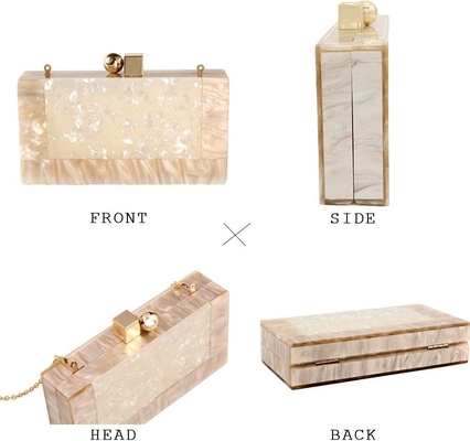 ผู้หญิง Acrylic คืน Clutch กระเป๋ากระเป๋ากระเป๋าสตางค์กระเป๋าถือสําหรับงานแต่ง