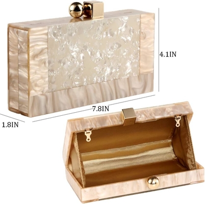 ผู้หญิง Acrylic คืน Clutch กระเป๋ากระเป๋ากระเป๋าสตางค์กระเป๋าถือสําหรับงานแต่ง