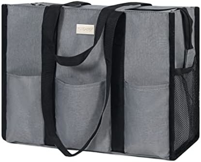 TOPDESIGN UTILITY WATER RESISTANT TOTE BAG พร้อมกระเป๋าภายนอกและภายใน 13 กระเป๋า