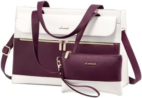 LOVEVOOK LAPTOP BAG FOR WOMEN 15.6 INCH LAPTOP TOTE WORK BAG ชุดหนังมืออาชีพ คอมพิวเตอร์