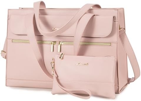 LOVEVOOK LAPTOP BAG FOR WOMEN 15.6 INCH LAPTOP TOTE WORK BAG ชุดหนังมืออาชีพ คอมพิวเตอร์