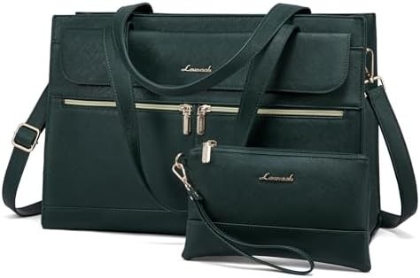LOVEVOOK LAPTOP BAG FOR WOMEN 15.6 INCH LAPTOP TOTE WORK BAG ชุดหนังมืออาชีพ คอมพิวเตอร์