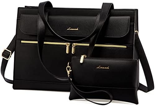 LOVEVOOK LAPTOP BAG FOR WOMEN 15.6 INCH LAPTOP TOTE WORK BAG ชุดหนังมืออาชีพ คอมพิวเตอร์
