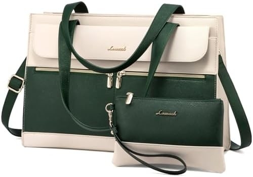 LOVEVOOK LAPTOP BAG FOR WOMEN 15.6 INCH LAPTOP TOTE WORK BAG ชุดหนังมืออาชีพ คอมพิวเตอร์