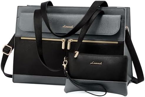 LOVEVOOK LAPTOP BAG FOR WOMEN 15.6 INCH LAPTOP TOTE WORK BAG ชุดหนังมืออาชีพ คอมพิวเตอร์