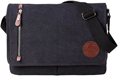 VINTAGE CANVAS SATCHEL MESSENGER BAG สําหรับผู้ชาย ผู้หญิง กระเป๋าสะพายกระเป๋าเดินทาง 13.5 &quot;Laptop BAGS กระเป๋าหนังสือ