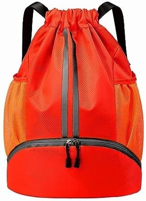 HOEDIA SPORTS DRAWSTRING RUCKPACK - STRING SWIM GYM BAG พร้อมกับห้องรองเท้าและกระเป๋ากันน้ําฝน สําหรับผู้หญิง&amp;ผู้ชาย