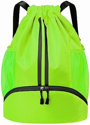 HOEDIA SPORTS DRAWSTRING RUCKPACK - STRING SWIM GYM BAG พร้อมกับห้องรองเท้าและกระเป๋ากันน้ําฝน สําหรับผู้หญิง&amp;ผู้ชาย