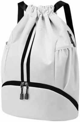HOEDIA SPORTS DRAWSTRING RUCKPACK - STRING SWIM GYM BAG พร้อมกับห้องรองเท้าและกระเป๋ากันน้ําฝน สําหรับผู้หญิง&amp;ผู้ชาย