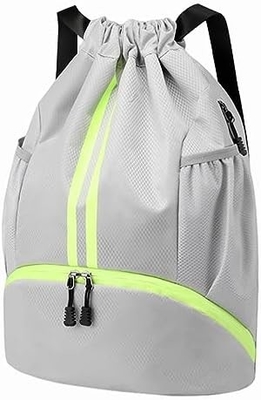 HOEDIA SPORTS DRAWSTRING RUCKPACK - STRING SWIM GYM BAG พร้อมกับห้องรองเท้าและกระเป๋ากันน้ําฝน สําหรับผู้หญิง&amp;ผู้ชาย