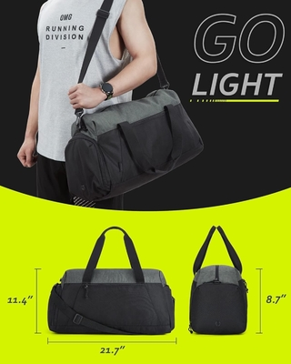 กระเป๋าออกกําลังกาย BAGSMART สําหรับผู้ชาย ผู้หญิง กระเป๋าเดินทางพับได้ กระเป๋าเดินทางสุดสัปดาห์เบา