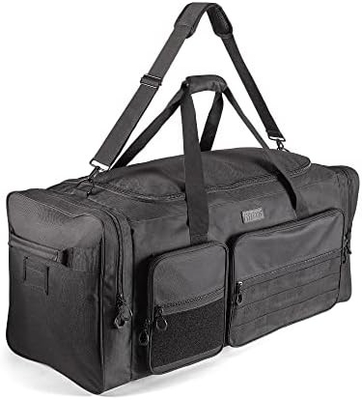 Fitdom 130L 36&quot; Heavy Duty Extra Large Sports Gym Equipment Travel Duffle Bag W/ปรับสายไหล่และ 7 คอนโด