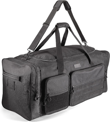 Fitdom 130L 36&quot; Heavy Duty Extra Large Sports Gym Equipment Travel Duffle Bag W/ปรับสายไหล่และ 7 คอนโด