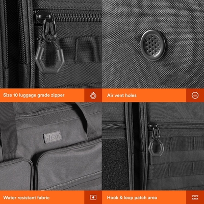 Fitdom 130L 36&quot; Heavy Duty Extra Large Sports Gym Equipment Travel Duffle Bag W/ปรับสายไหล่และ 7 คอนโด