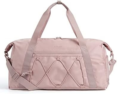 BAGSMART กระเป๋าออกกําลังกาย พร้อมช่องรองเท้าและกระเป๋าเปียก กระเป๋าเดินทางกีฬาเบา