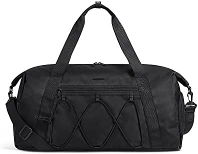 BAGSMART กระเป๋าออกกําลังกาย พร้อมช่องรองเท้าและกระเป๋าเปียก กระเป๋าเดินทางกีฬาเบา