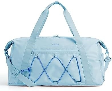 BAGSMART กระเป๋าออกกําลังกาย พร้อมช่องรองเท้าและกระเป๋าเปียก กระเป๋าเดินทางกีฬาเบา