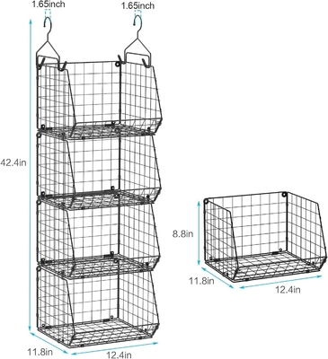 X-COSRACK 4 TIER FOLDABLE CLOTHET ORGANIZER รางเสื้อผ้า พร้อมตะขอ 5 S
