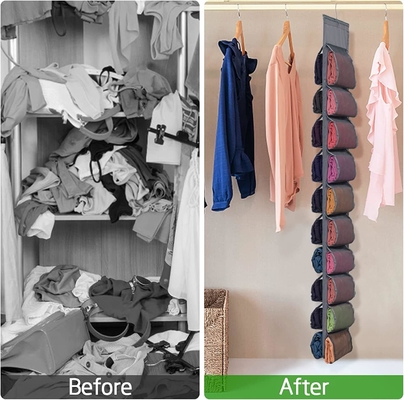 Legging Storage Organizer For Closet ระบบการจัดจัด closet ติดแขวน