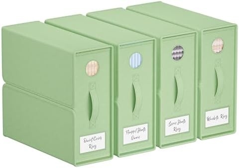 เครื่องจัดผ้าใบและเก็บของ แพ็ค 4 ชิ้น ขนาดใหญ่ (สีเทา) เครื่องจัดผ้าใบ