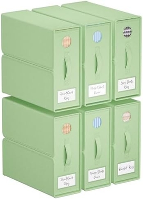 เครื่องจัดผ้าใบและเก็บของ แพ็ค 4 ชิ้น ขนาดใหญ่ (สีเทา) เครื่องจัดผ้าใบ