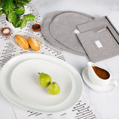 CHINA STORAGE - SET OF 6 CASES FOR FINE CHINA ACCESSORIES การจัดเก็บ - จับเรือหนัก, ถ้วย, จานเล็กและใหญ่
