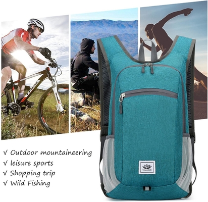 กระเป๋าสตางค์ท่องเที่ยว 15L Ultralight Lightweight Packable Backpacks กระเป๋าสตางค์ท่องเที่ยว กันน้ํา กระเป๋าสตางค์พับวันสําหรับการเดินทาง (สีเทา)