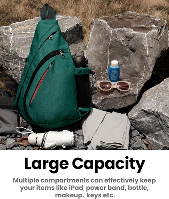 OutdoorMaster Sling Bag กระเป๋าสตางค์วันเดินป่า กระเป๋าสตางค์กระเป๋าสะพายกระเป๋ากระเป๋ากระเป๋าเดินทางกลางเมืองสําหรับผู้หญิงและผู้ชาย