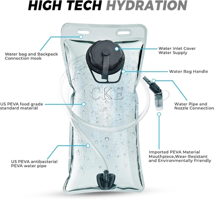 กระเป๋าสะพายน้ํา กระเป๋าสะพายน้ํากระเป๋าสะพายน้ํา 2L ((70-ounce) กระเป๋าสะพายน้ําสําหรับผู้ชาย ผู้หญิง เด็กสําหรับการวิ่ง