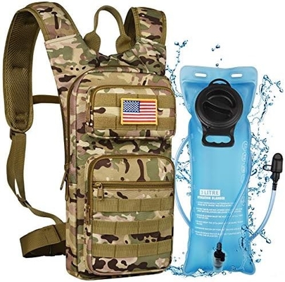 กระเป๋าสะพายน้ํา 3L กระเป๋าสะพายน้ํา TPU กระเป๋าสะพายน้ํา Tactical Molle สําหรับผู้ชาย ผู้หญิง กระเป๋าสะพายน้ําสําหรับการเดินป่า