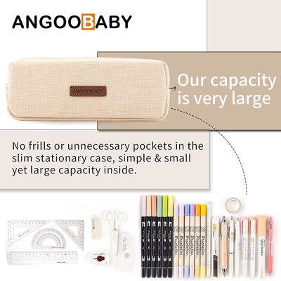 ANGOOBABY กระเป๋าดินสอขนาดเล็ก นักเรียน กระเป๋าดินสอ กระเป๋าเหรียญ กระเป๋าเครื่องสําอางะ