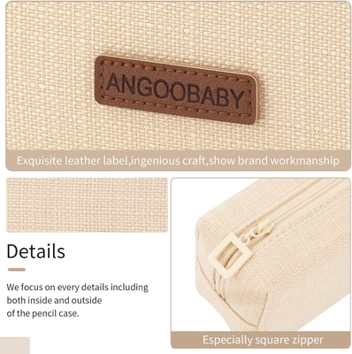 ANGOOBABY กระเป๋าดินสอขนาดเล็ก นักเรียน กระเป๋าดินสอ กระเป๋าเหรียญ กระเป๋าเครื่องสําอางะ