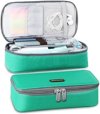Homecube กระเป๋าดินสอ กระเป๋าถือดินสอกระเป๋าใส่ดินสอ กล่องดินสอเครื่องสําอาง กระเป๋าผ้า Oxford กระเป๋าเก็บของขนาดใหญ่