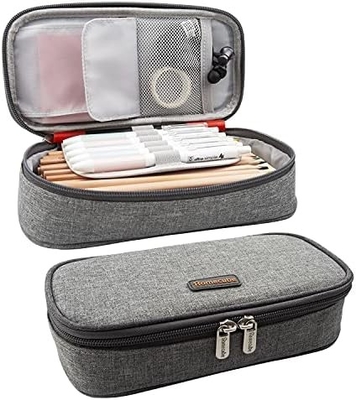 Homecube กระเป๋าดินสอ กระเป๋าถือดินสอกระเป๋าใส่ดินสอ กล่องดินสอเครื่องสําอาง กระเป๋าผ้า Oxford กระเป๋าเก็บของขนาดใหญ่