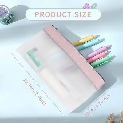 Classycoo Pencil Case 4 Pack ซิปเปอร์ กระเป๋าดินสอ กระเป๋าเก็บของกระเป๋าเก็บกระดาษ