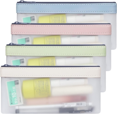 Classycoo Pencil Case 4 Pack ซิปเปอร์ กระเป๋าดินสอ กระเป๋าเก็บของกระเป๋าเก็บกระดาษ