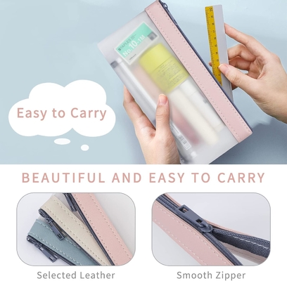 Classycoo Pencil Case 4 Pack ซิปเปอร์ กระเป๋าดินสอ กระเป๋าเก็บของกระเป๋าเก็บกระดาษ