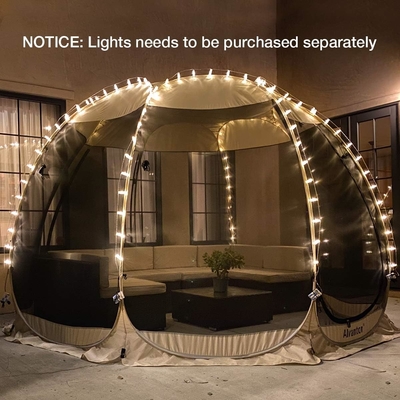 Alvantor Screen House Room Camping Tent Outdoor Canopy Pop Up Sun Shade รอบหกเหลี่ยม ห้องพักผ่อน ผนังไม่กันน้ํา 6'x6'