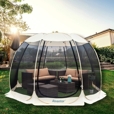 Alvantor Screen House Room Camping Tent Outdoor Canopy Pop Up Sun Shade รอบหกเหลี่ยม ห้องพักผ่อน ผนังไม่กันน้ํา 6'x6'