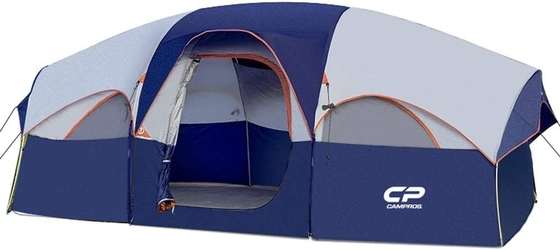 CAMPROS CP Tent 8 คน Tents Camping Tents ต้านทานอากาศ Tents ครอบครัว 5 หน้าต่าง Mesh ขนาดใหญ่ ชั้นสอง แบ่ง