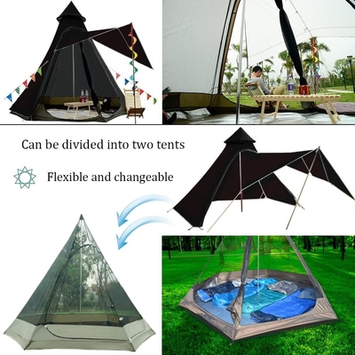 12'x10'x8'เท็นท์กัมปิ่งโดม 5-6 คน 4 ฤดูกาล เต็นท์กันน้ํากัน UV กันลม