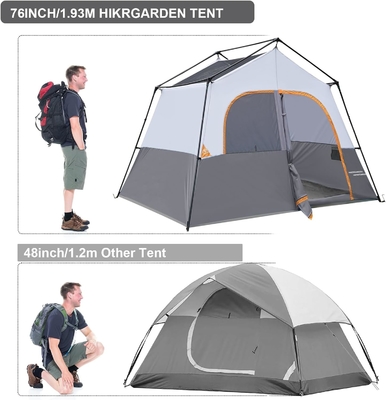 HIKERGARDEN 6 คนเต็นท์แคมป์ - พกพาง่ายตั้งเต็นท์ครอบครัวสําหรับค่าย