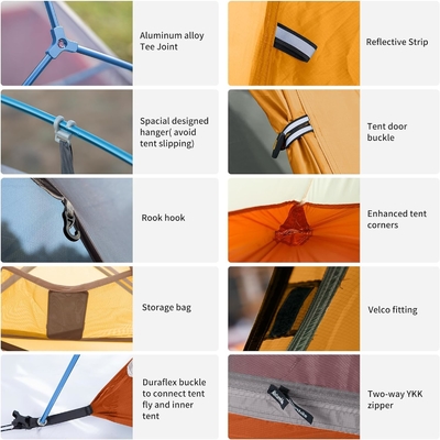 Naturehike Cloud-Up 1 Person Tent หนักเบา Backpacking Tent สําหรับ 1 คน