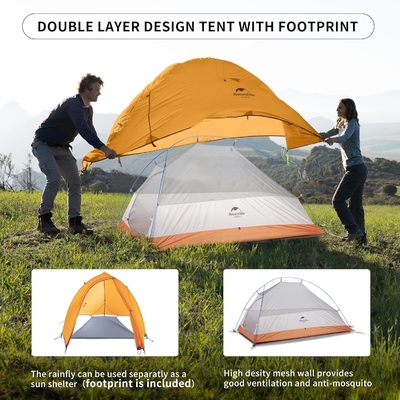 Naturehike Cloud-Up 1 Person Tent หนักเบา Backpacking Tent สําหรับ 1 คน