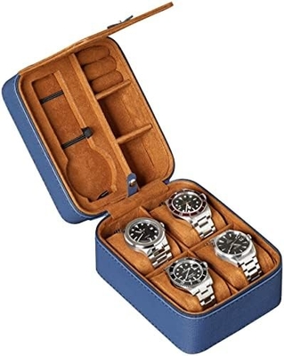 ROTHWELL 5 Watch Travel Case Storage Organizer สําหรับ 5 นาฬิกา