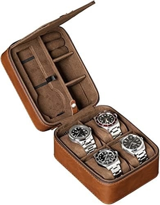 ROTHWELL 5 Watch Travel Case Storage Organizer สําหรับ 5 นาฬิกา
