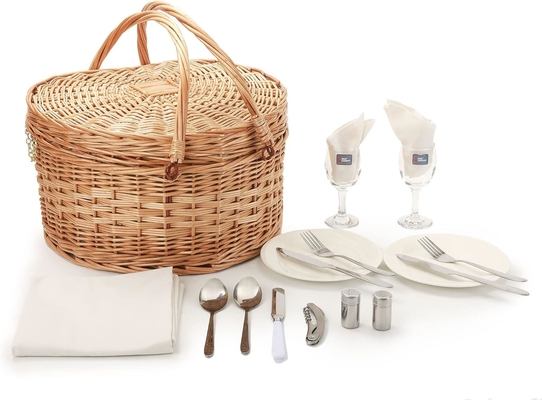 กระเป๋าสตางค์พิกนิคสําหรับ 2 คน พิกนิคทรงหัวใจ ข้างเปล่า เนื้อ Wicker ไม้ Willow กระเป๋าเป้กระเป๋าเป้กระเป๋าเป้กระเป๋าเป้กระเป๋าเป้กระเป๋าเป้กระเป๋าเป้กระเป๋าเป้กระเป๋า